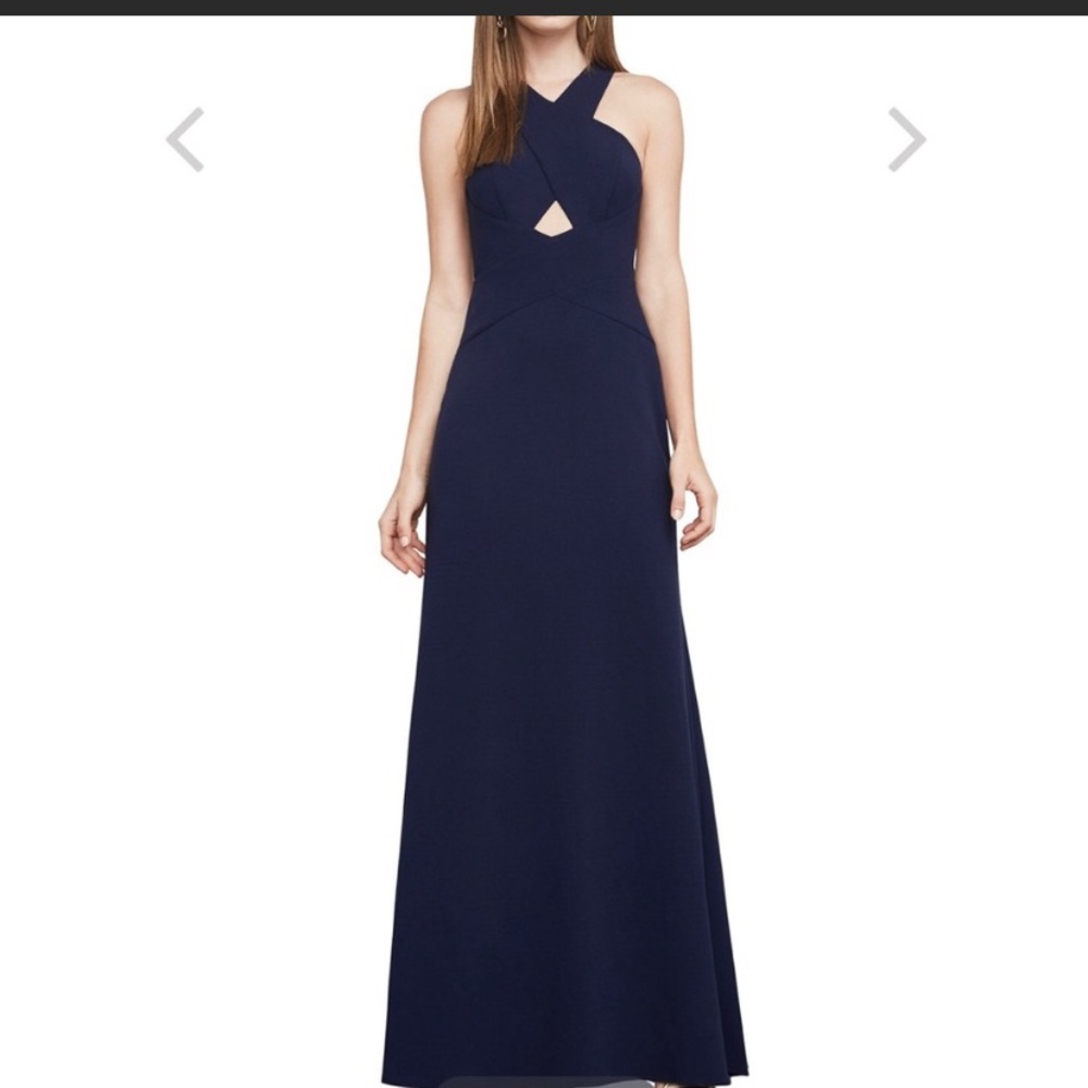BCBGMAXAZRIA-Halter Neck Dress